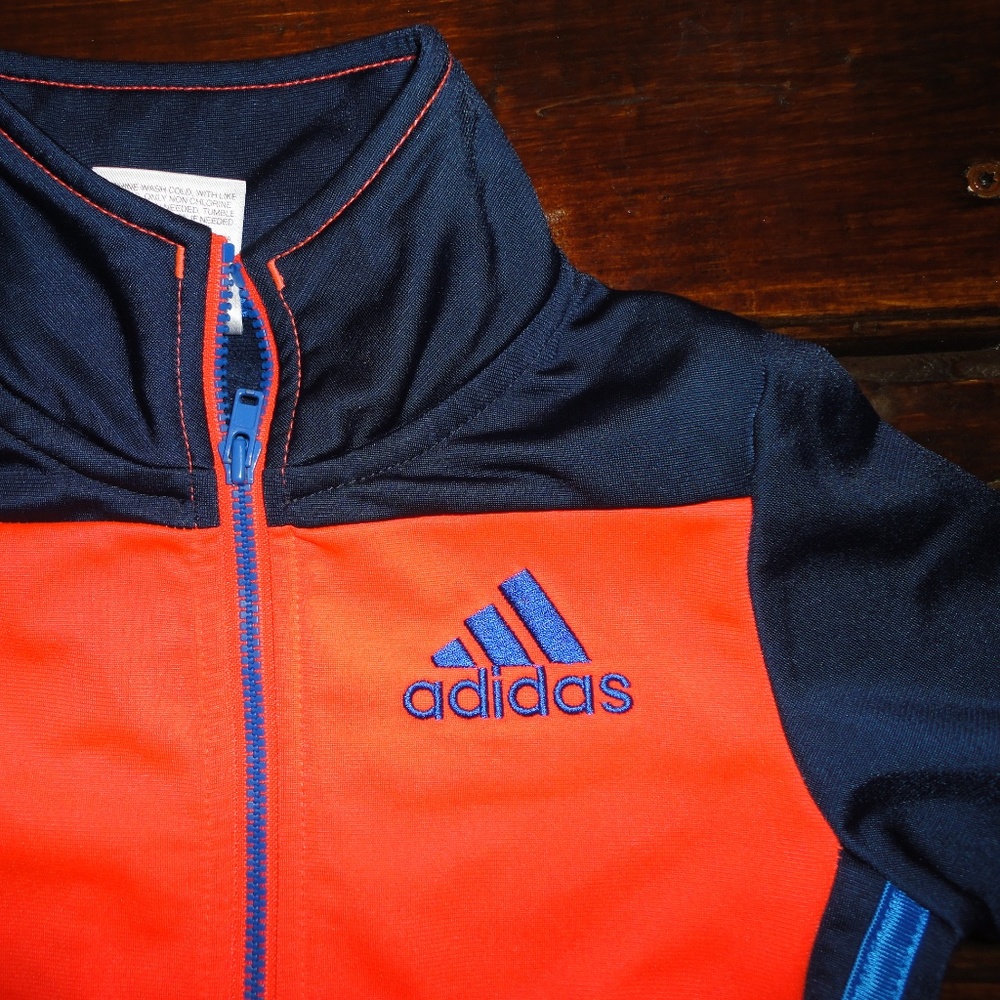 Adidas Zip Up Jacket Toddler Boys 3T